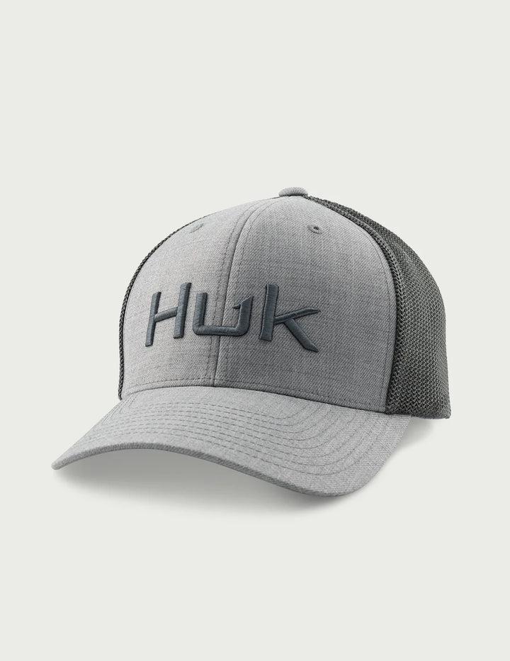 HUK - MEN'S HUK EMBROIDERED HEATHER 110 TRUCKER