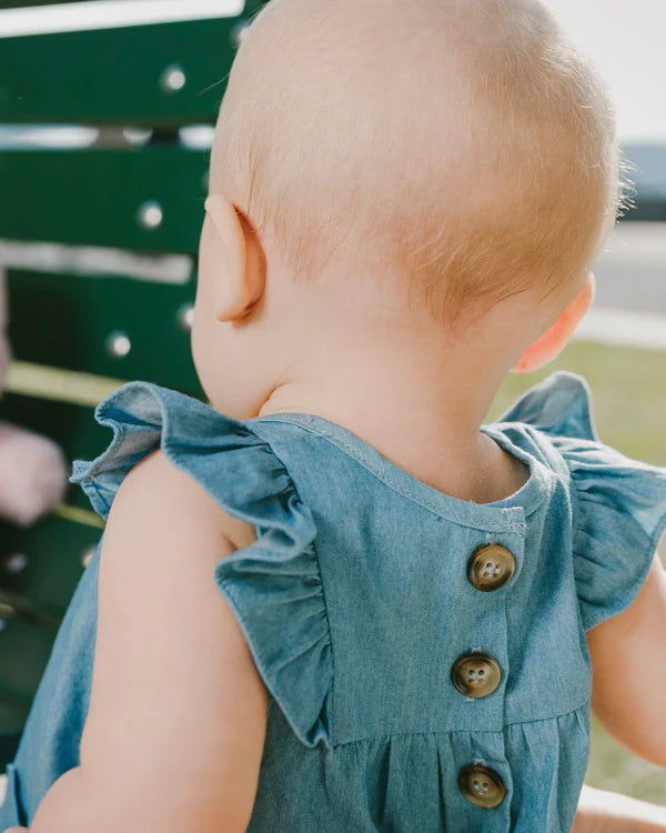 DEUX PAR DEUX - DENIM DRESS & BLOOMER SET