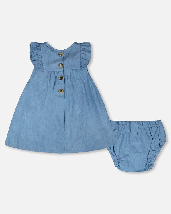 DEUX PAR DEUX - DENIM DRESS & BLOOMER SET