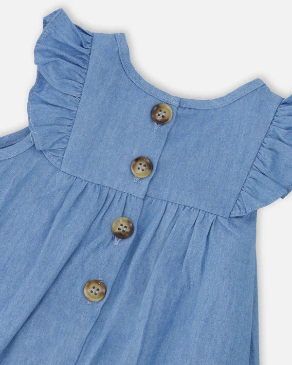 DEUX PAR DEUX - DENIM DRESS & BLOOMER SET