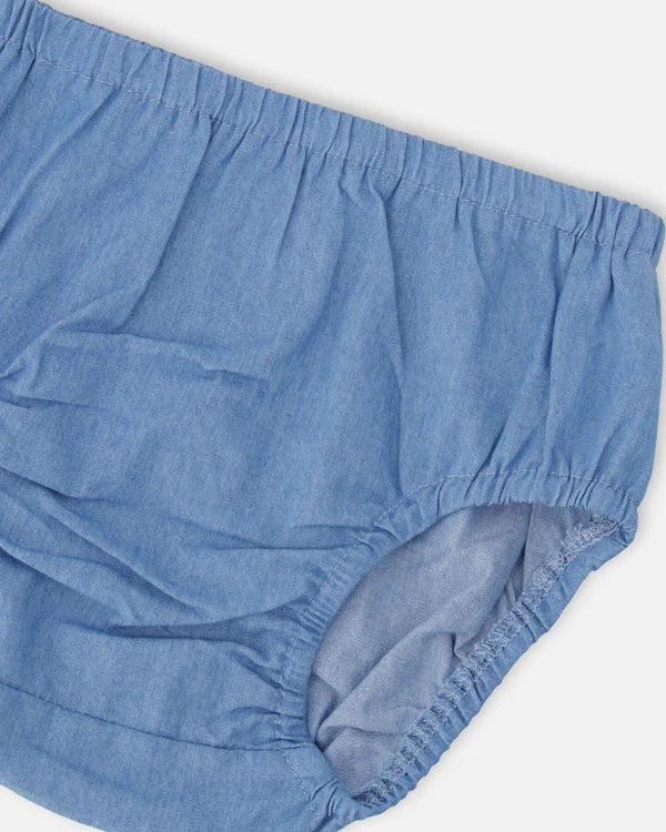 DEUX PAR DEUX - DENIM DRESS & BLOOMER SET