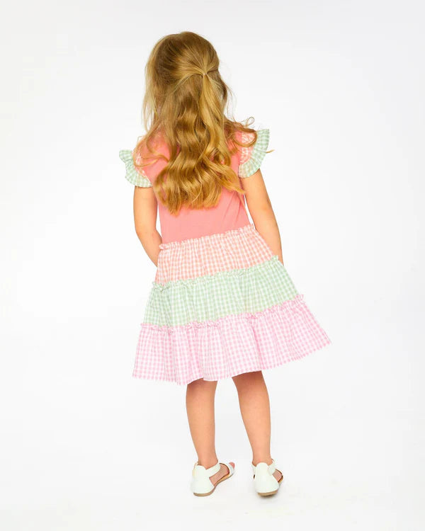 DEUX PAR DEUX - BI-MATERIAL DRESS
