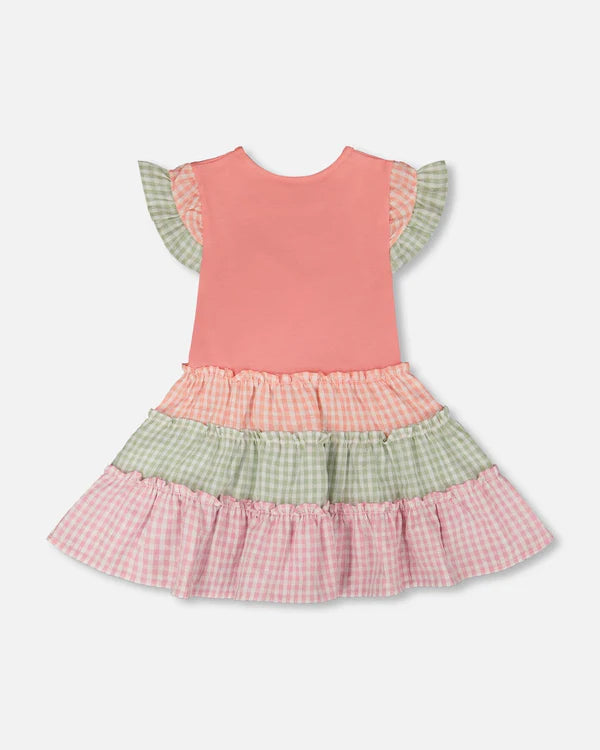 DEUX PAR DEUX - BI-MATERIAL DRESS