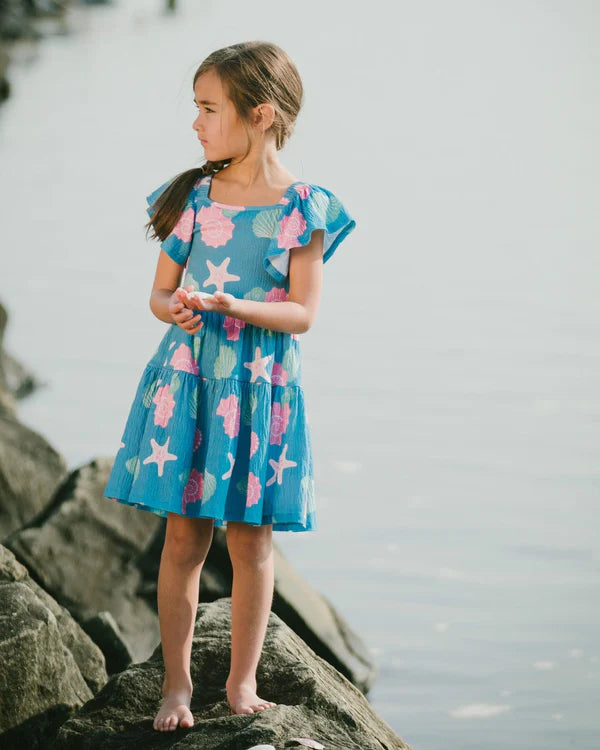 DEUX PAR DEUX - KIDS CRINKLE JERSEY DRESS