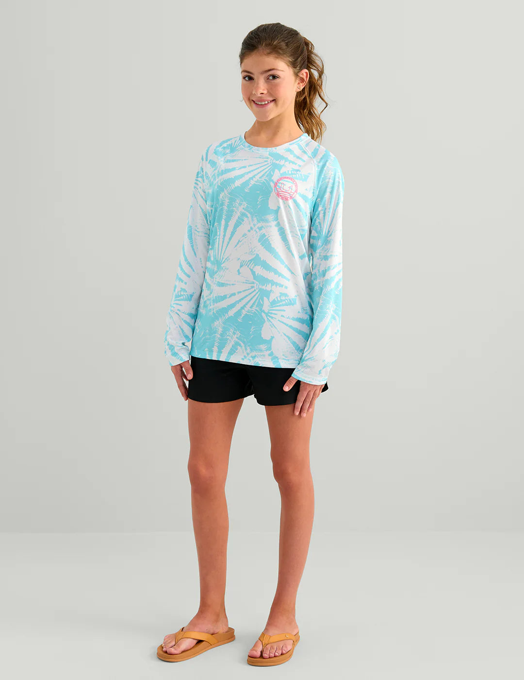 HUK - KIDS PURSUIT PRINTED LS CREW