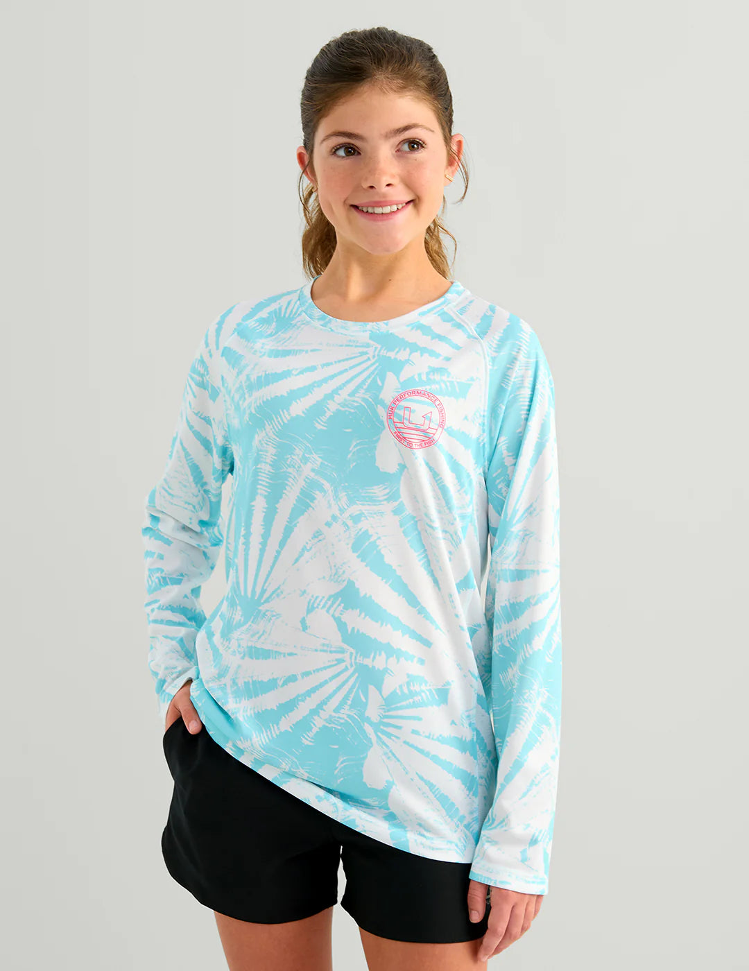 HUK - KIDS PURSUIT PRINTED LS CREW