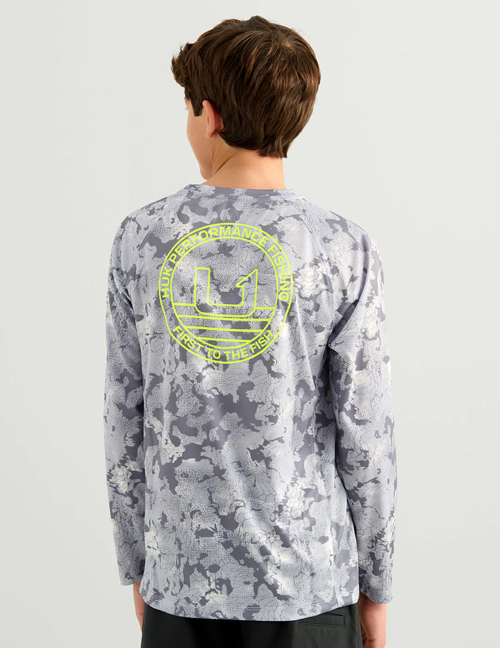 HUK - KIDS KC PRINTED PURSUIT LS CREW