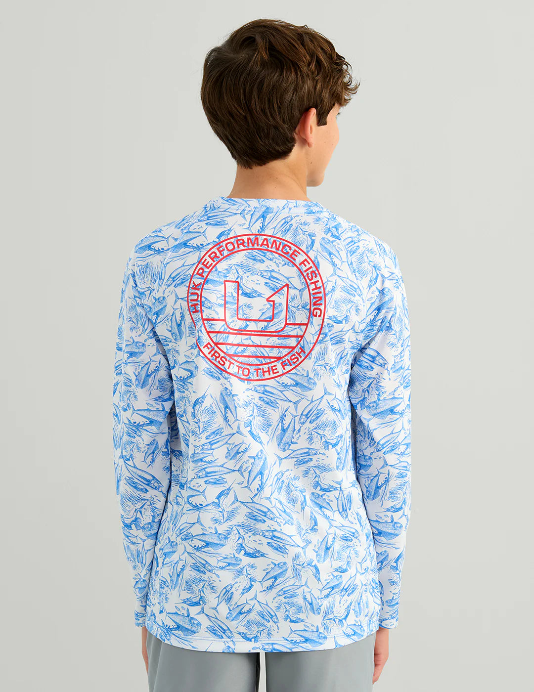 HUK - KIDS KC PRINTED PURSUIT LS CREW