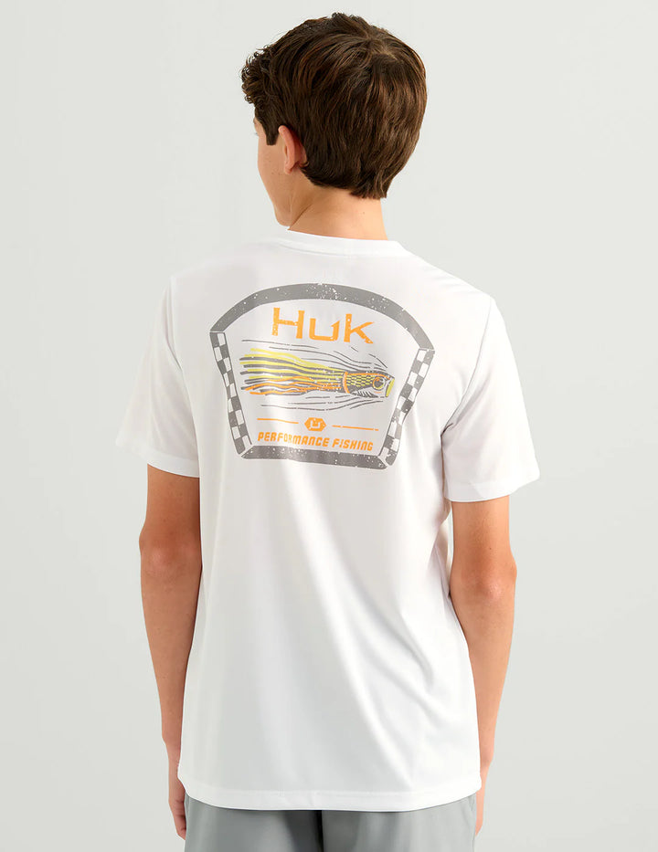 HUK - KIDS PURSUIT FAST BADGE SS CREW