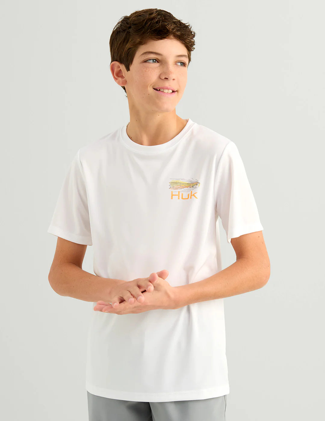 HUK - KIDS PURSUIT FAST BADGE SS CREW