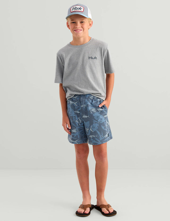 HUK - KIDS SHORESIDE PRINTED SHORT