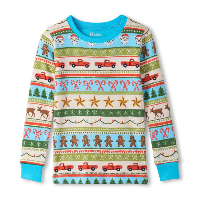 HATLEY - KIDS FAIR ISLE PJ SET