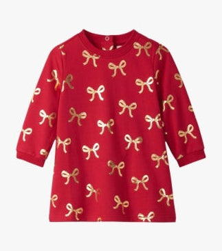 HATLEY - BABY & TODDLER GOLD RIBBON DRESS