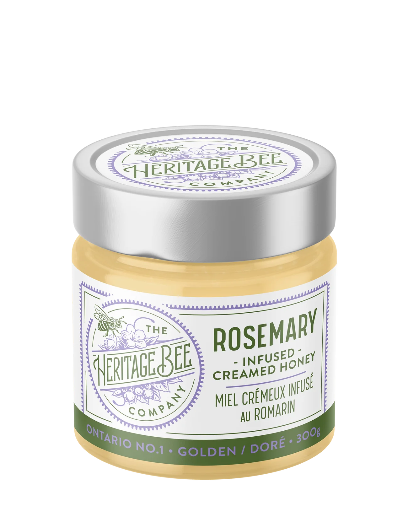 HERITAGE BEE - ROSEMARY CREAMED HONEY 300G
