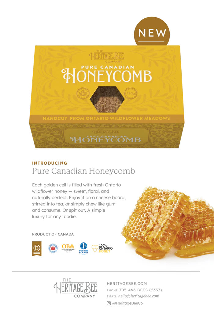 HERITAGE BEE CO. - PURE CANADIAN HONEYCOMB