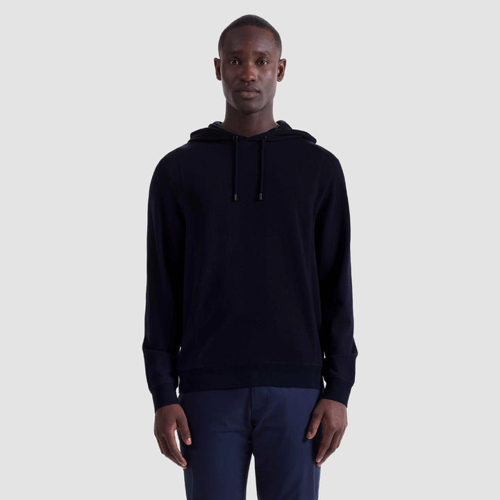 BUGATCHI- MEN'S PICQUE HOODIE PULLOVER