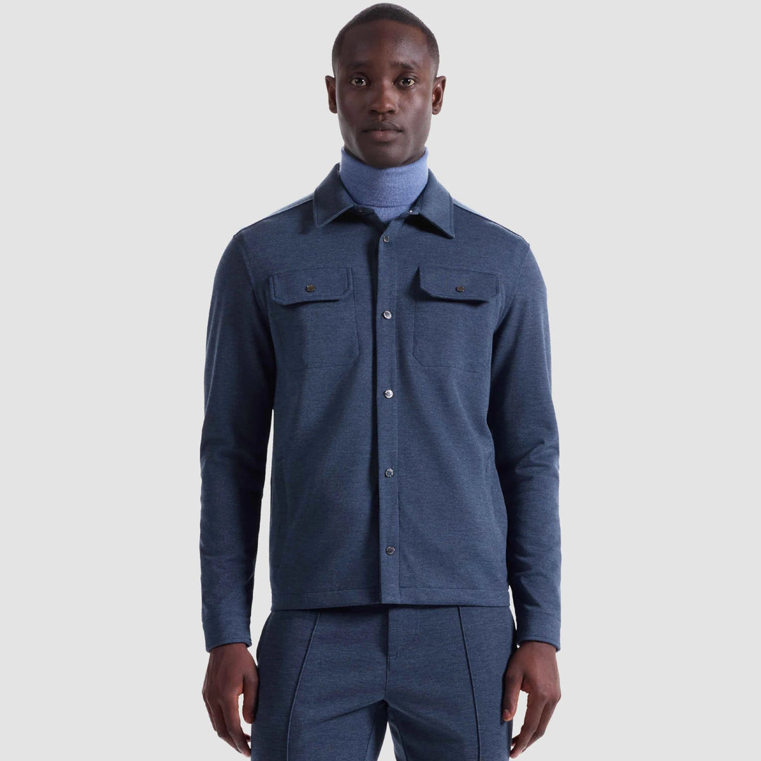 BUGATCHI -  MENS Soft Touch™ Performance Melange Knit Shirt