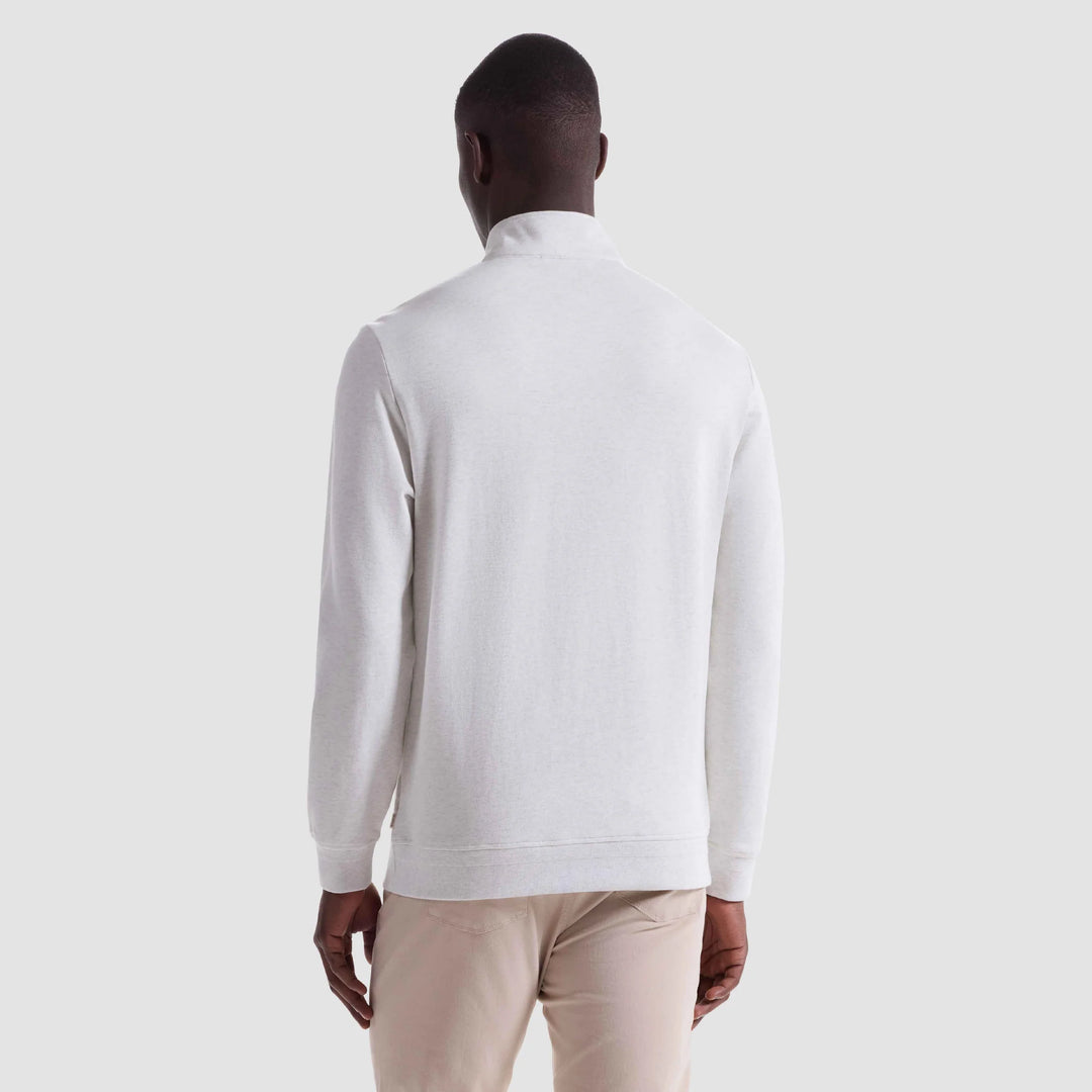 BUGATCHI - MENS Chevron Melange Quarter Zip Pullover