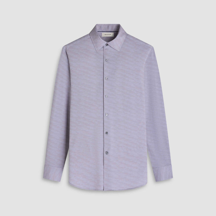 BUGATCHI- MEN'S JAMES HERRINGBONE SHIRT