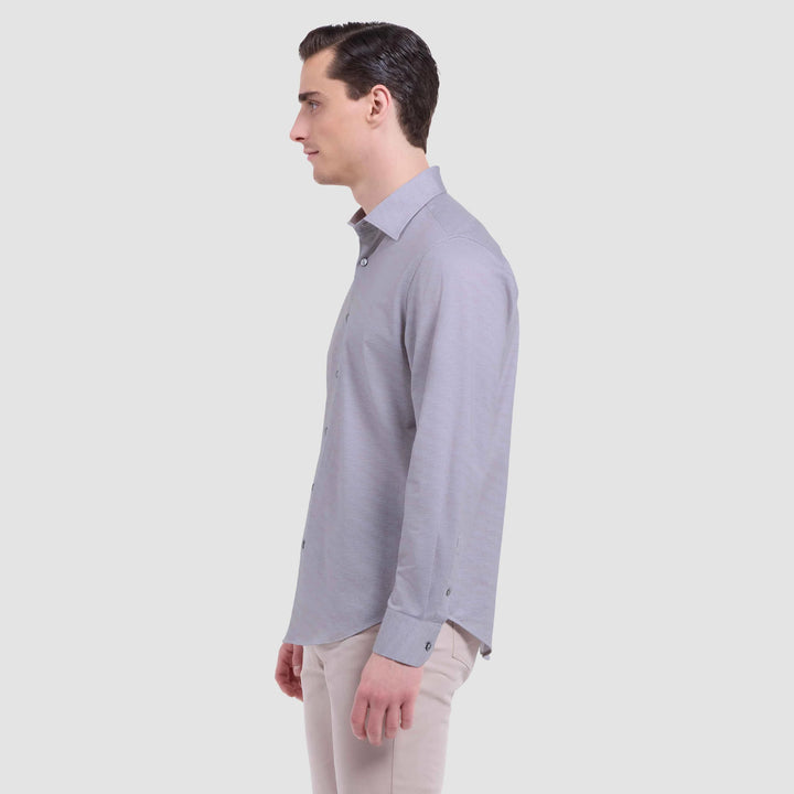 BUGATCHI- MEN'S JAMES HERRINGBONE SHIRT