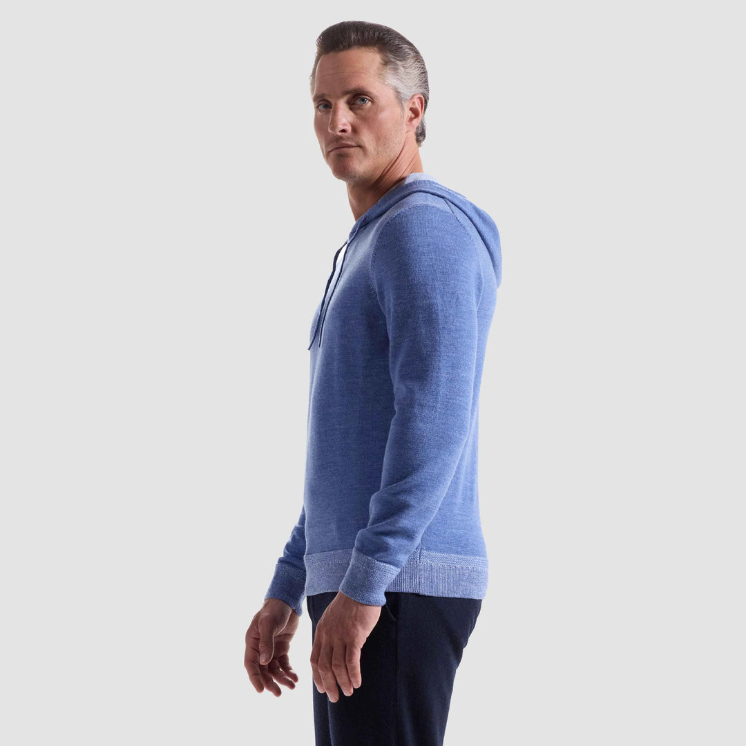 BUGATCHI- MEN'S MELANGE HOODIE SWEATER