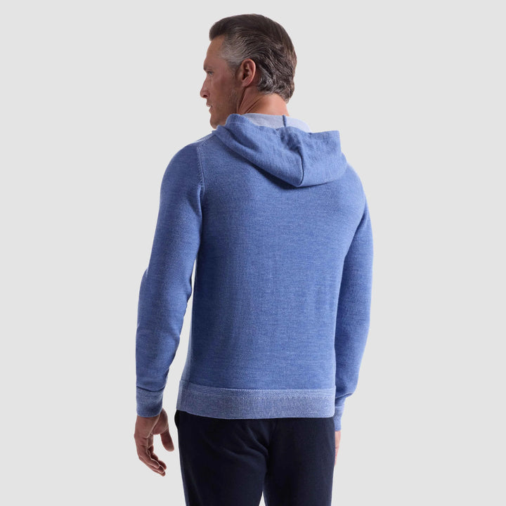 BUGATCHI- MEN'S MELANGE HOODIE SWEATER