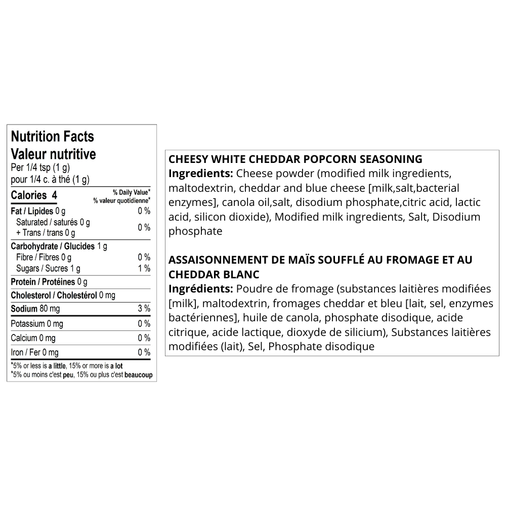 Urban Accents - Cheezy White Cheddar Popcorn Seasoning