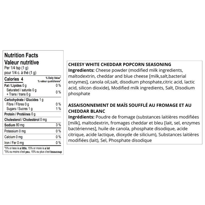 Urban Accents - Cheezy White Cheddar Popcorn Seasoning