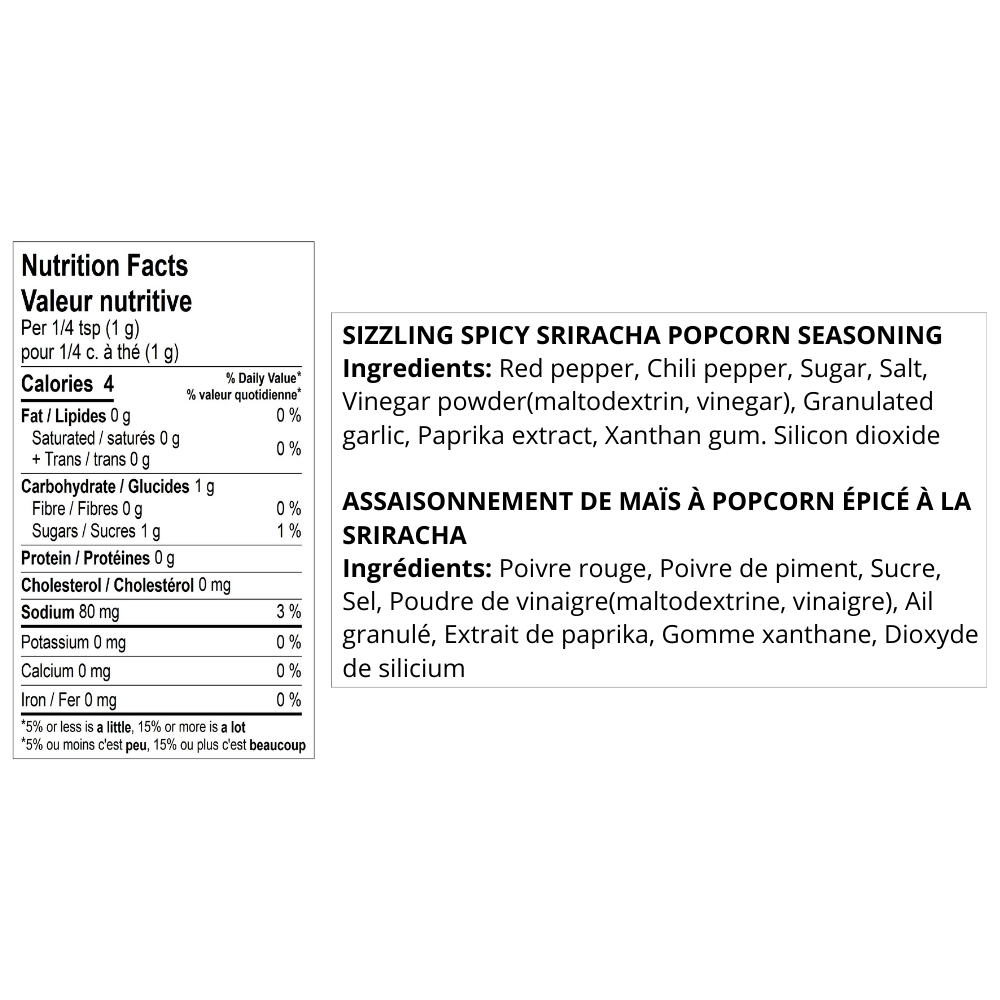 Urban Accents - Sizzlin' Siracha Popcorn Seasoning