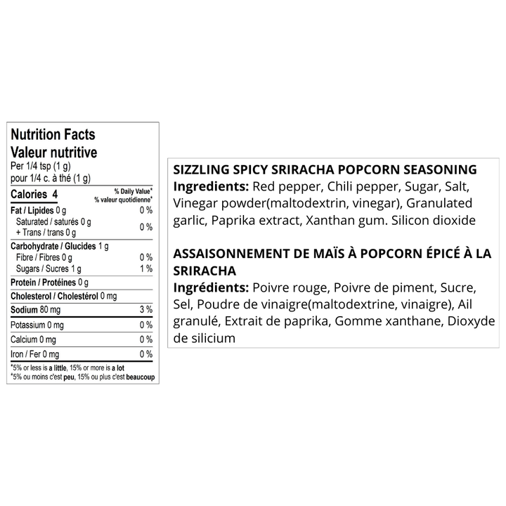 Urban Accents - Sizzlin' Siracha Popcorn Seasoning