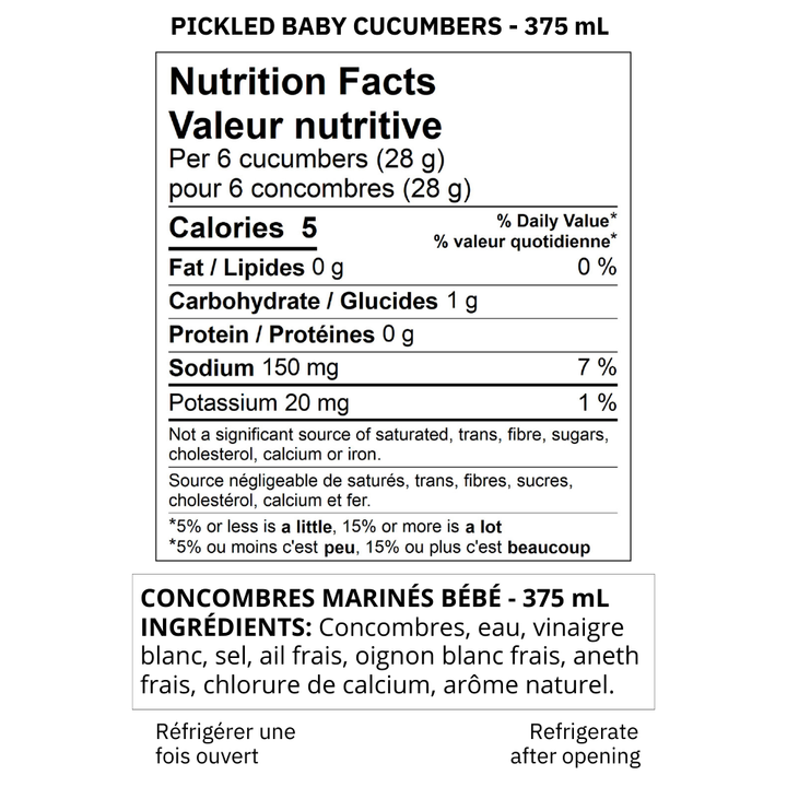 Stonewall Kitchen - Pickled Baby Cucumbers