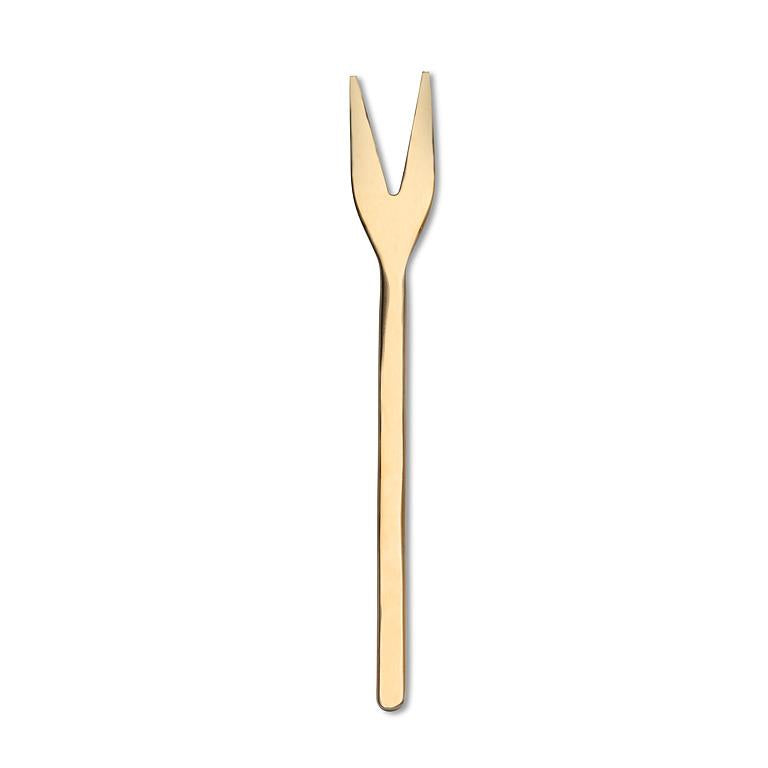 Abbott - Modern Cocktail Fork-Gold-5"L