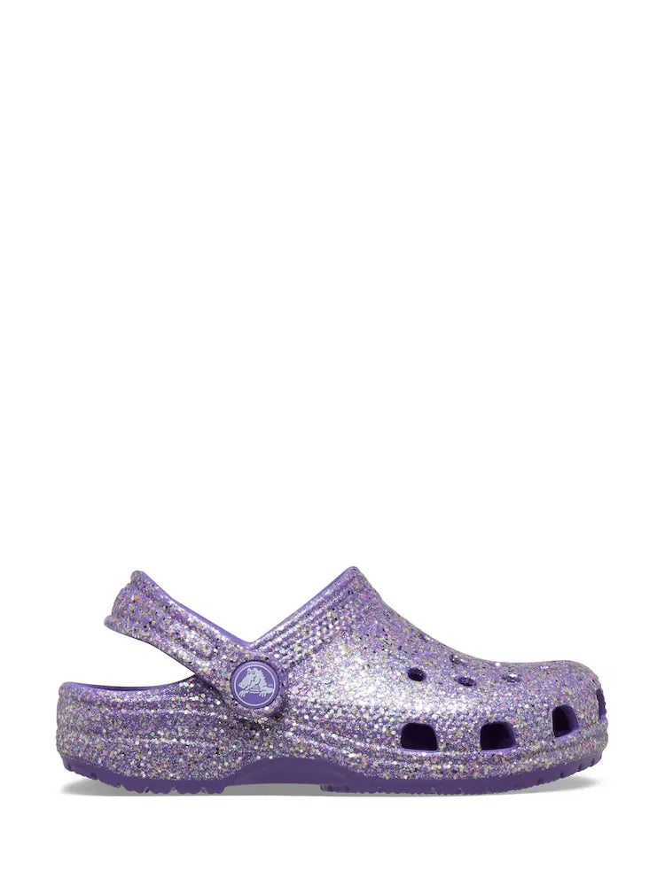 CROCS  - LITTLE KID’S CLASSIC FANTASY GLITTER CLOG PURPLE