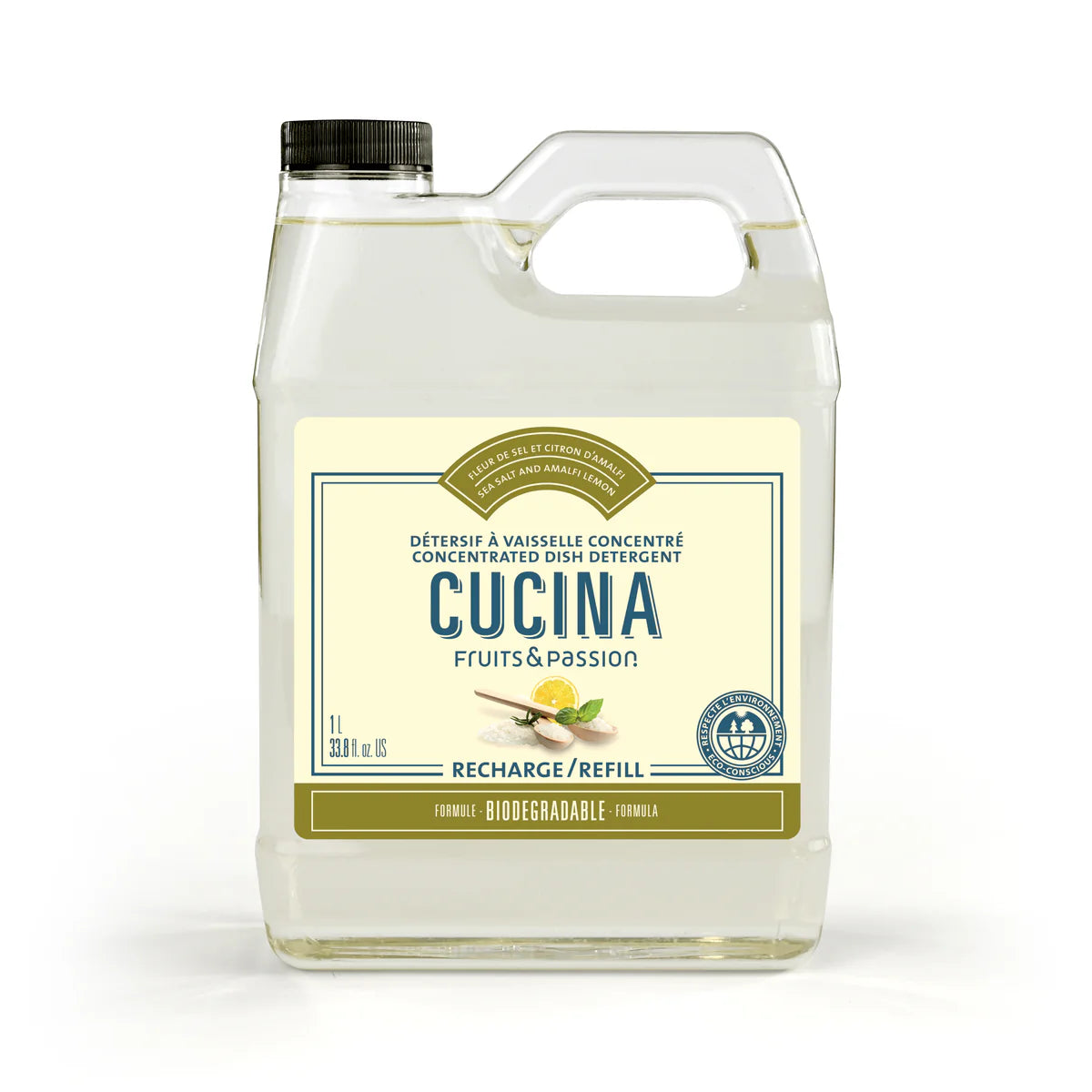CUCINA - DISH DETERGENT SEA SALT 1L R