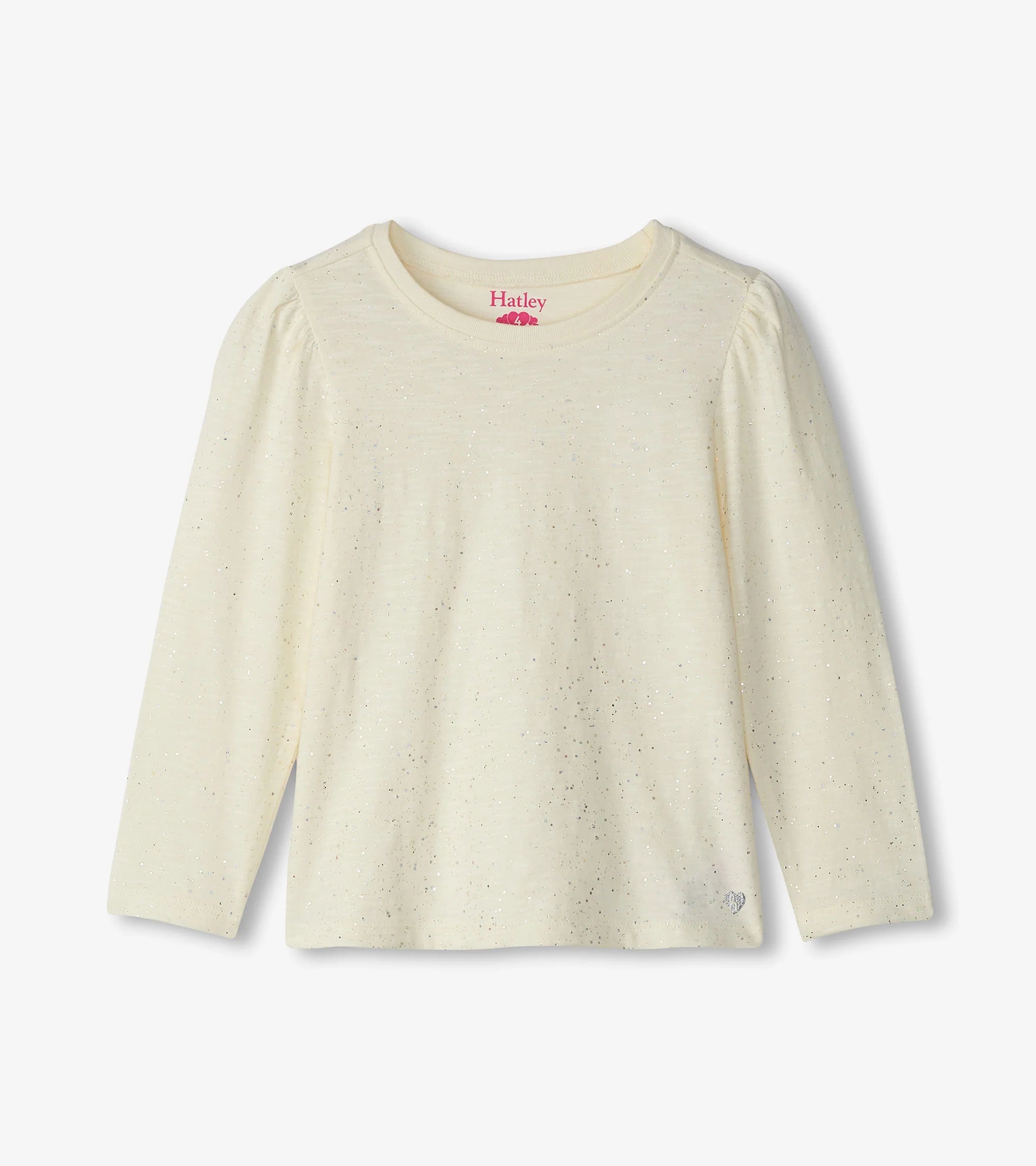 HATLEY - GIRLS SILVER HOT MELT PUFF TEE SHIRT