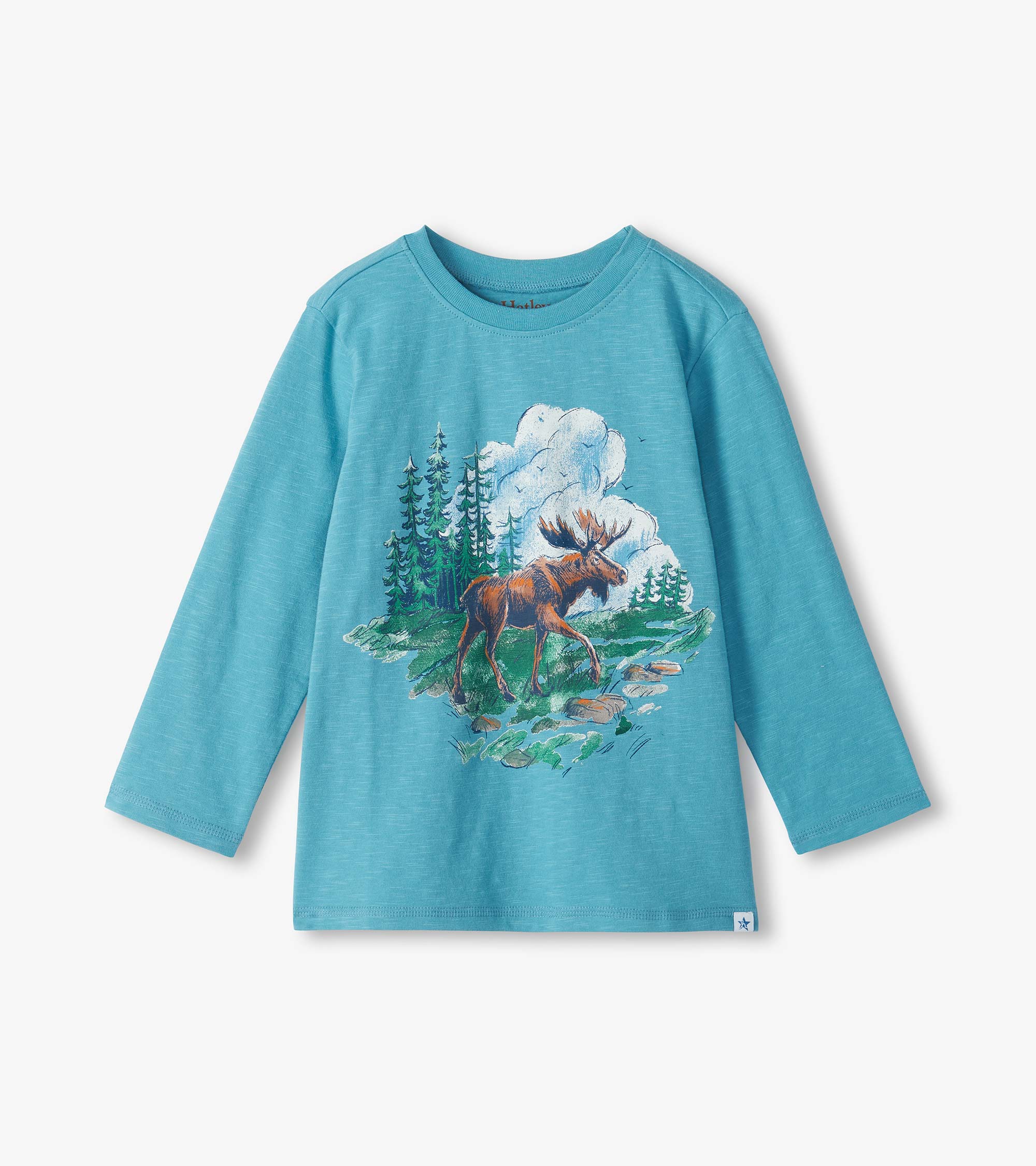HATLEY - BOYS WILDERNESS MOOSE CREW NECK TEE