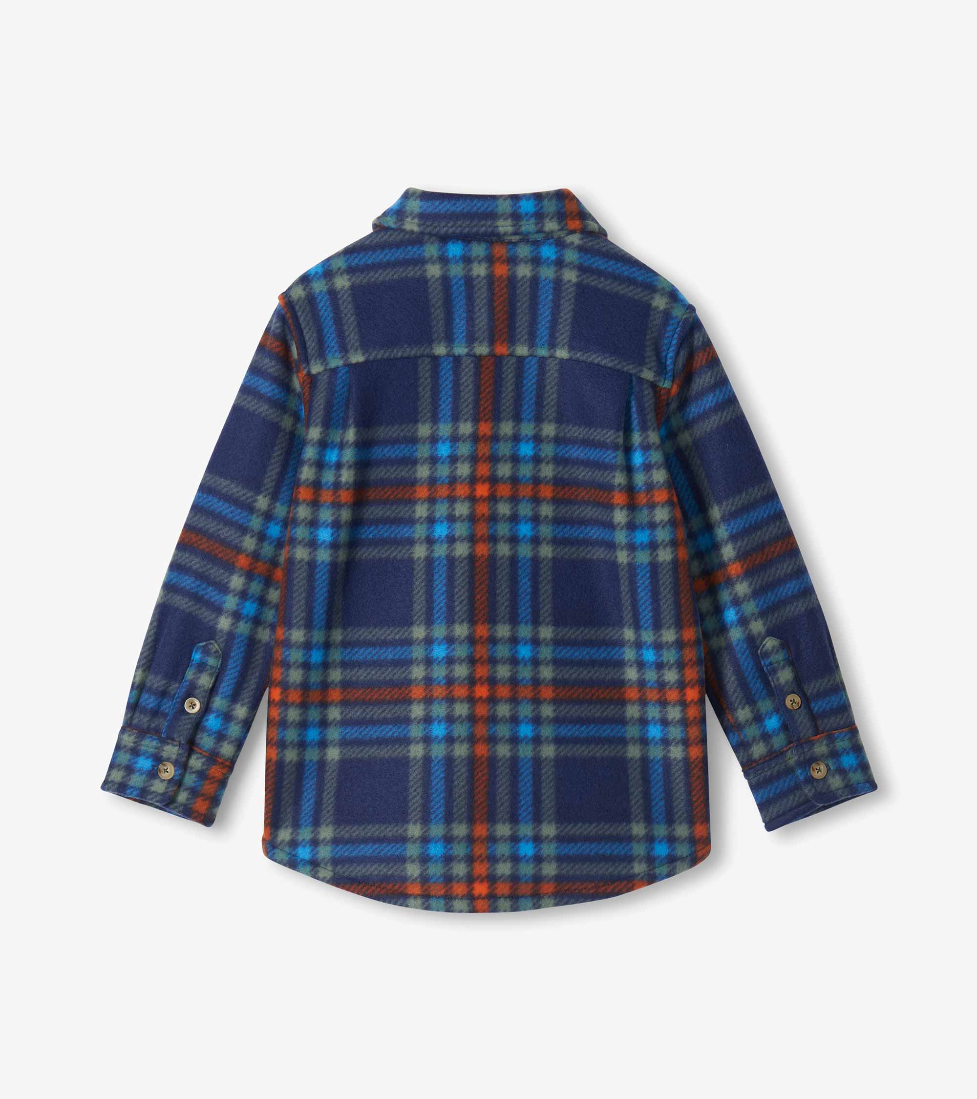HATLEY - BOYS VARSITY PLAID FLEECE BUTTONDOWN