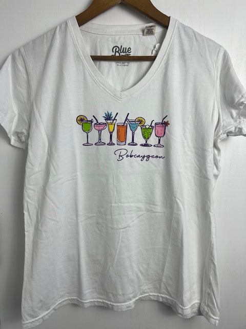 BLUE 84 - BOBCAYGEON COCKTAILS V-NECK