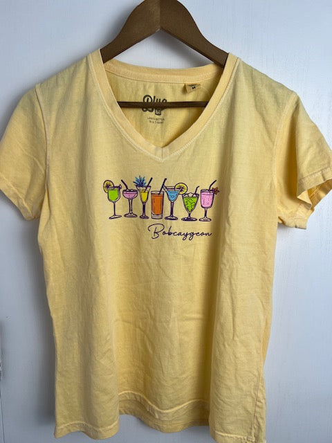 BLUE 84 - BOBCAYGEON COCKTAILS V-NECK