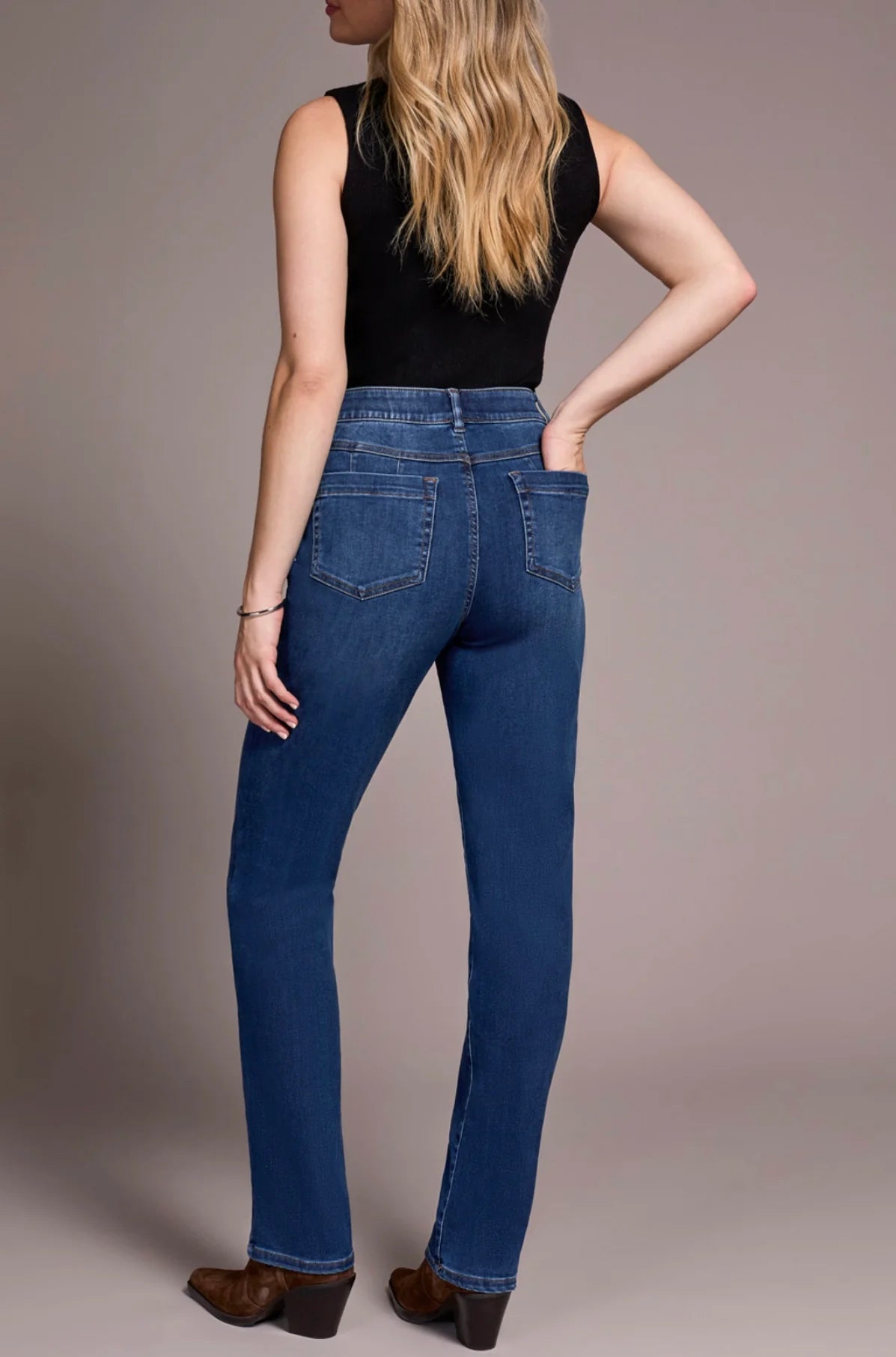TRIBAL - Sophia Mid Rise, Pull-On Straight Leg #58590