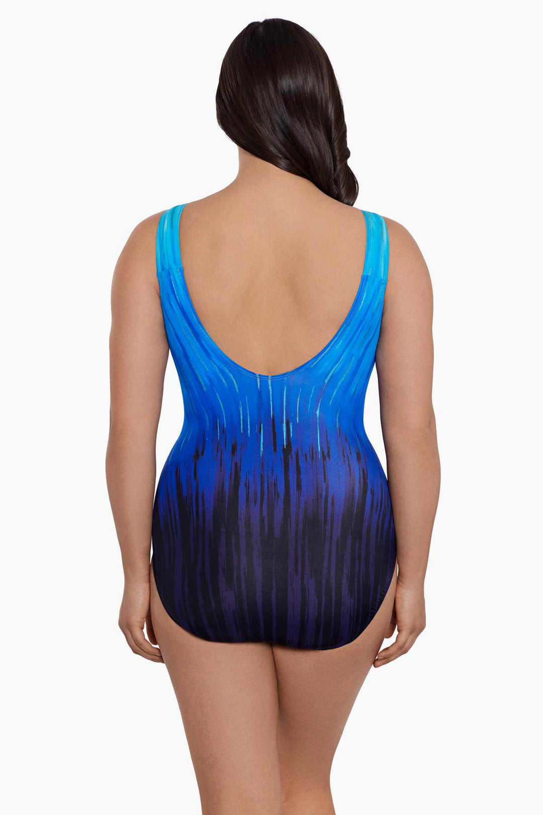 LONGITUDE- Scoopback High Neck Tank Long Torso One Piece Swimsuit