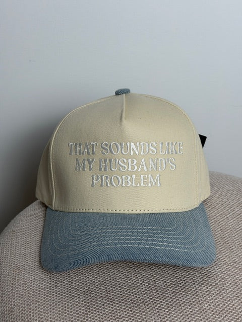 THAT SOUNDS LIKE..EMBROIDERED TWO-TONE TRUCKER HAT