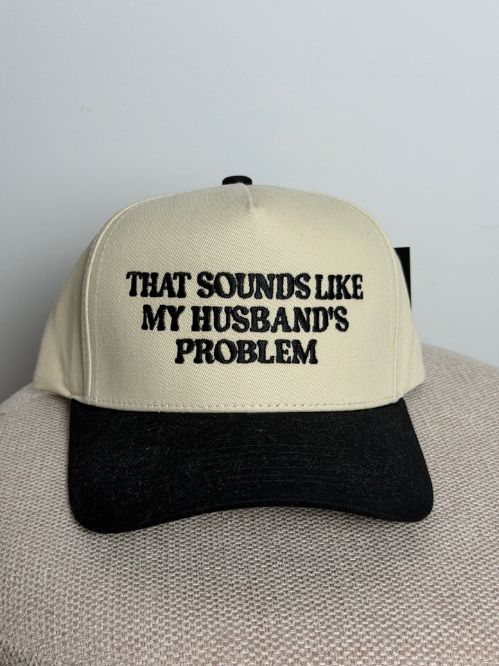 THAT SOUNDS LIKE..EMBROIDERED TWO-TONE TRUCKER HAT