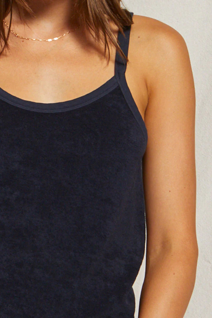 PERFECT WHITE TEE- LOOP TERRY MINI DRESS