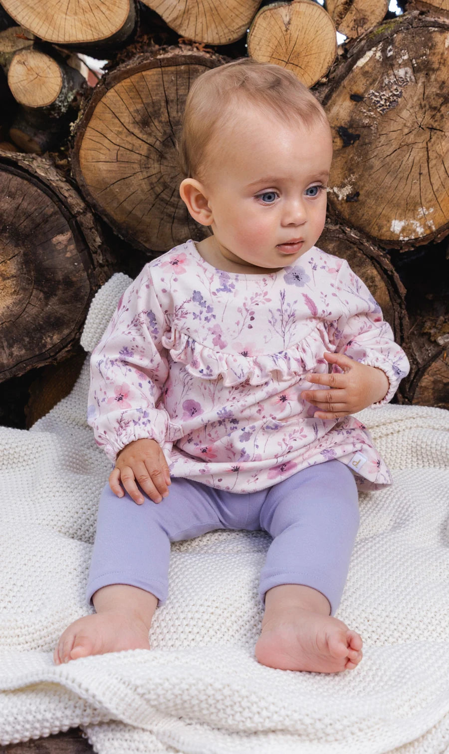 DEUX PAR DEUX - KID'S ORGANIC COTTON DRESS & LEGGING SET