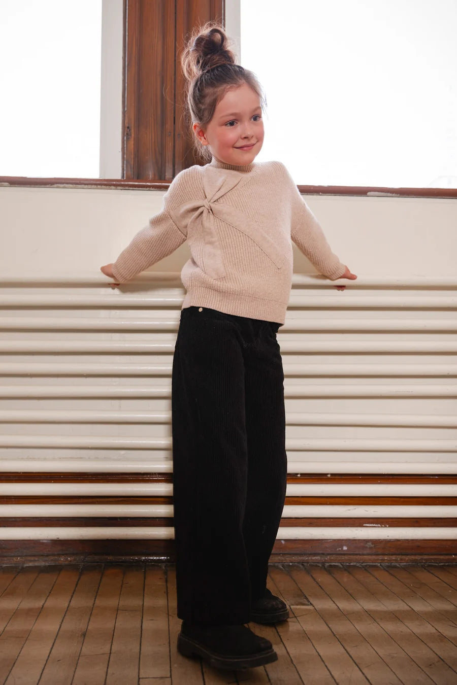 DEUX PAR DEUX - KID'S SWEATER WITH BOW