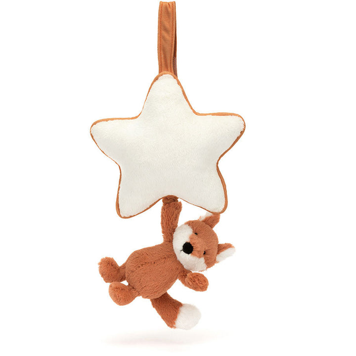 JELLYCAT - PULL TOY BASHFUL FOX CUB MUSICAL PULL