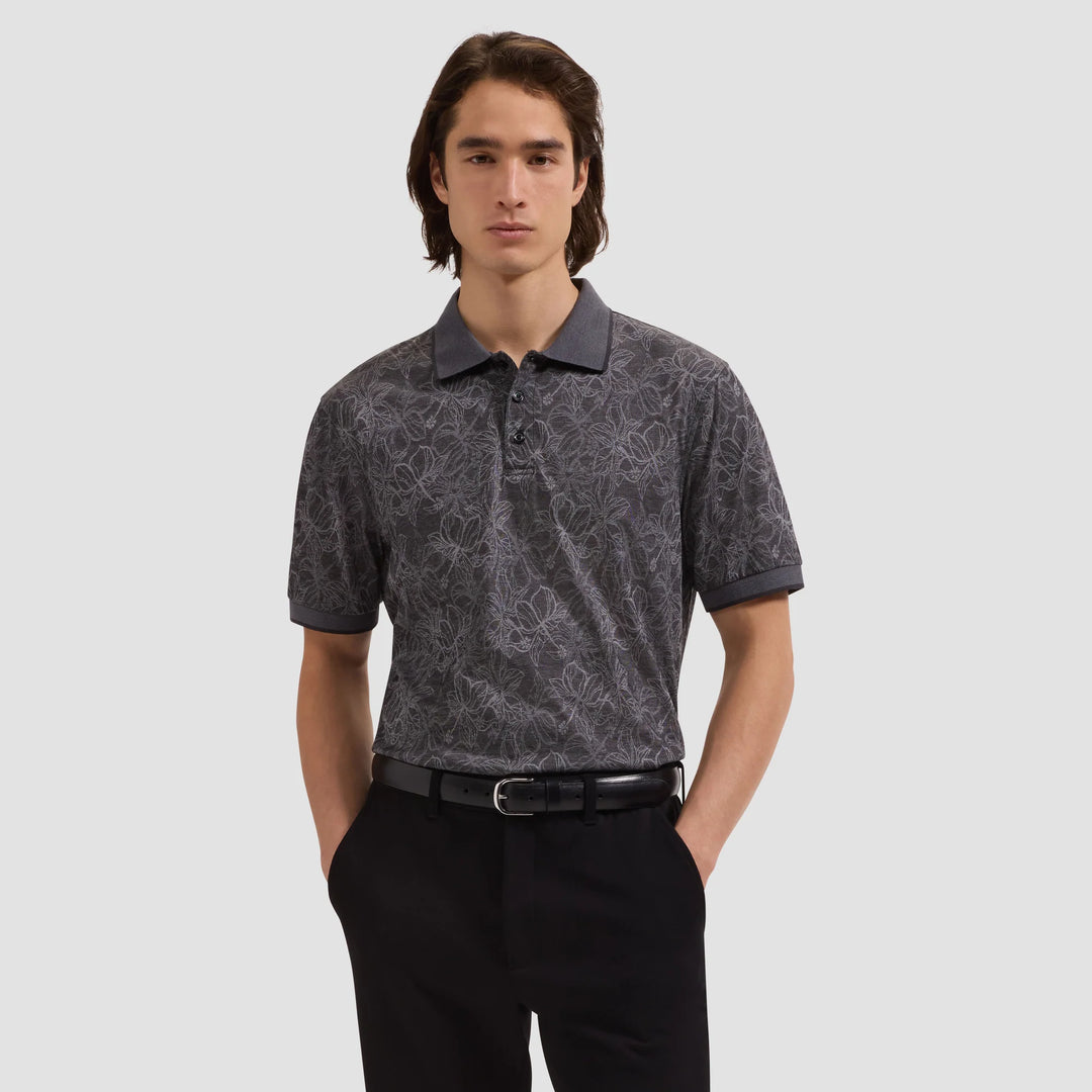 BUGATCHI - S/S THREE BUTTON POLO JF2007F17