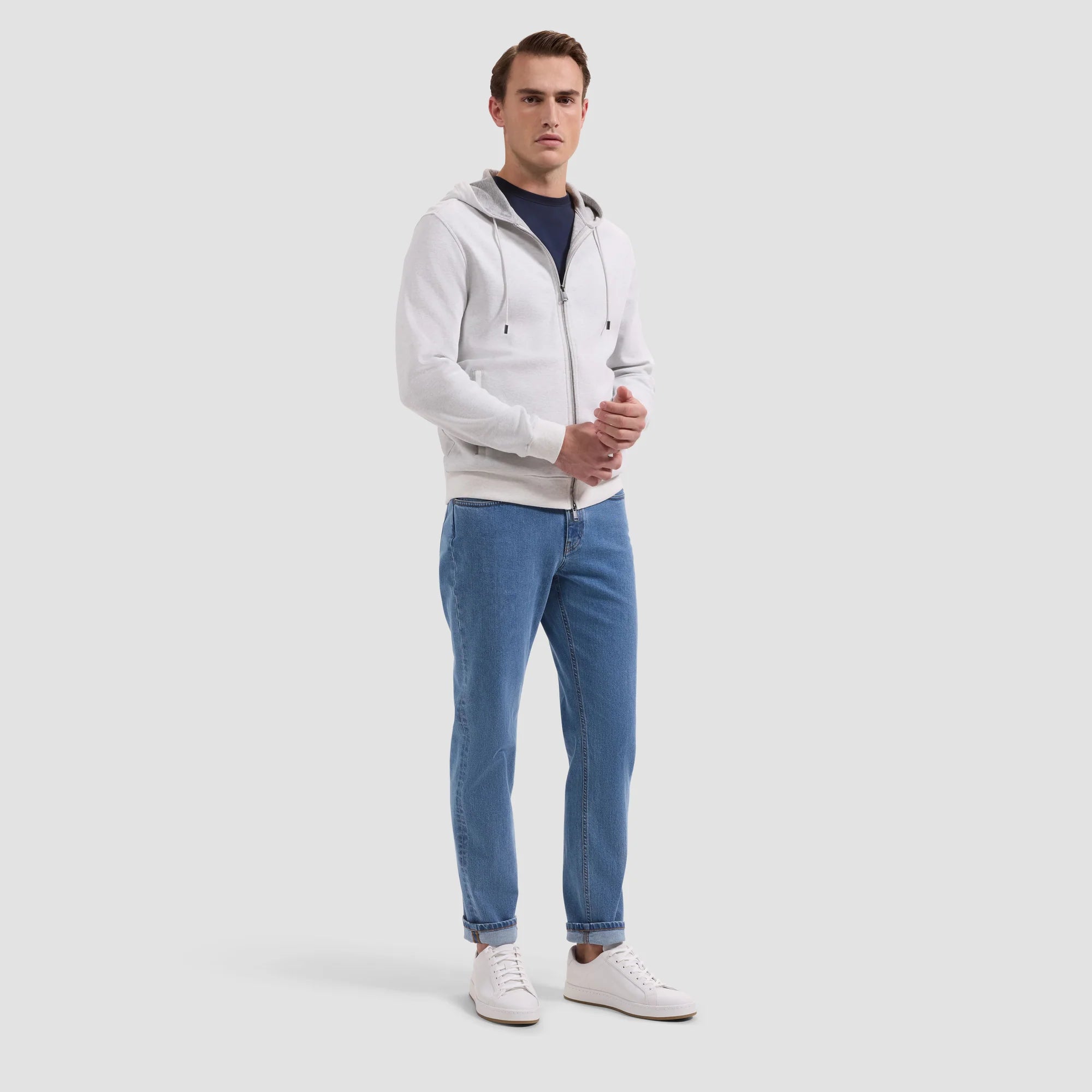 BUGATCHI - L/S FULL ZIP HOODIE JF2407K83