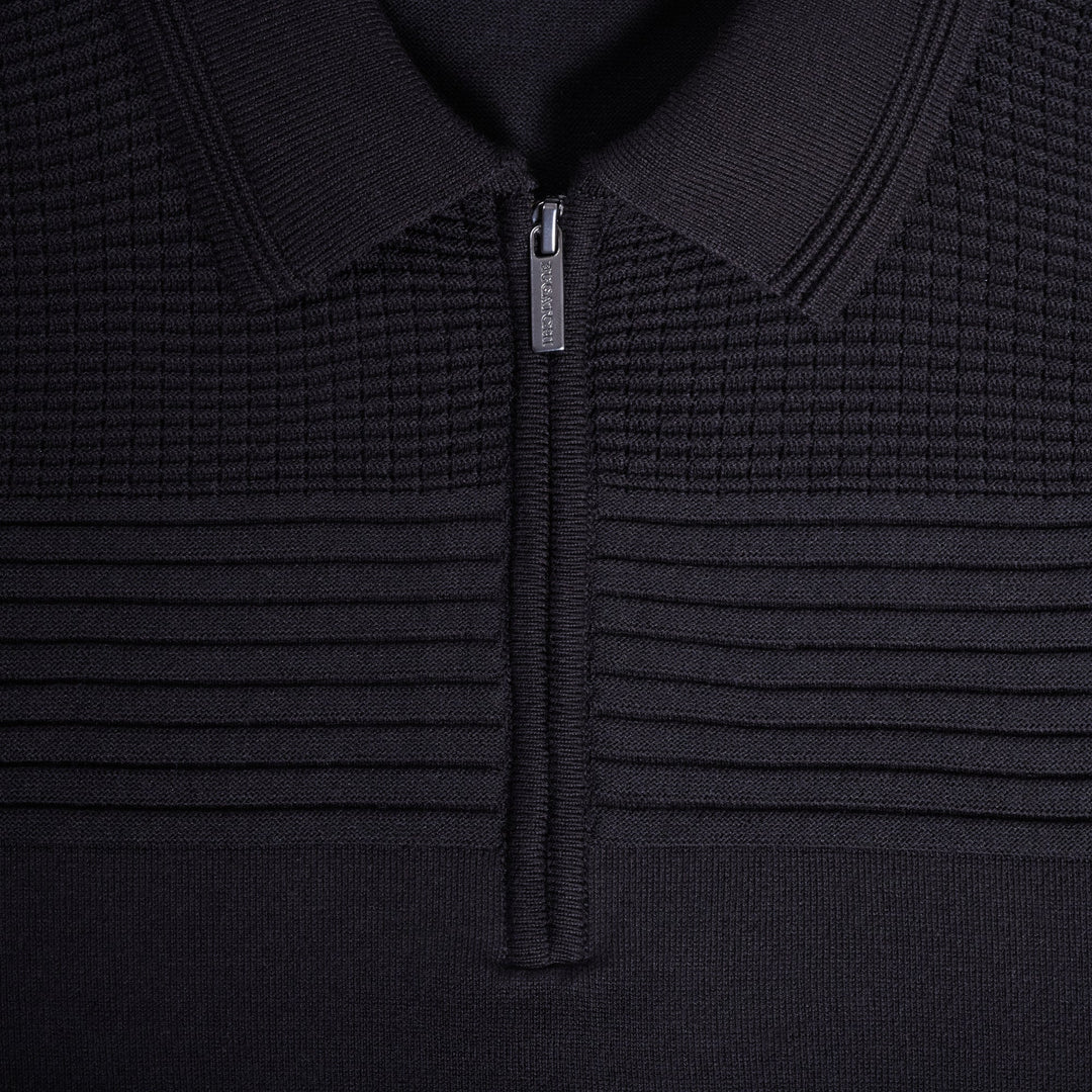 BUGATCHI - S/S 1/4 ZIP POLO SWEATER JH566PZ1